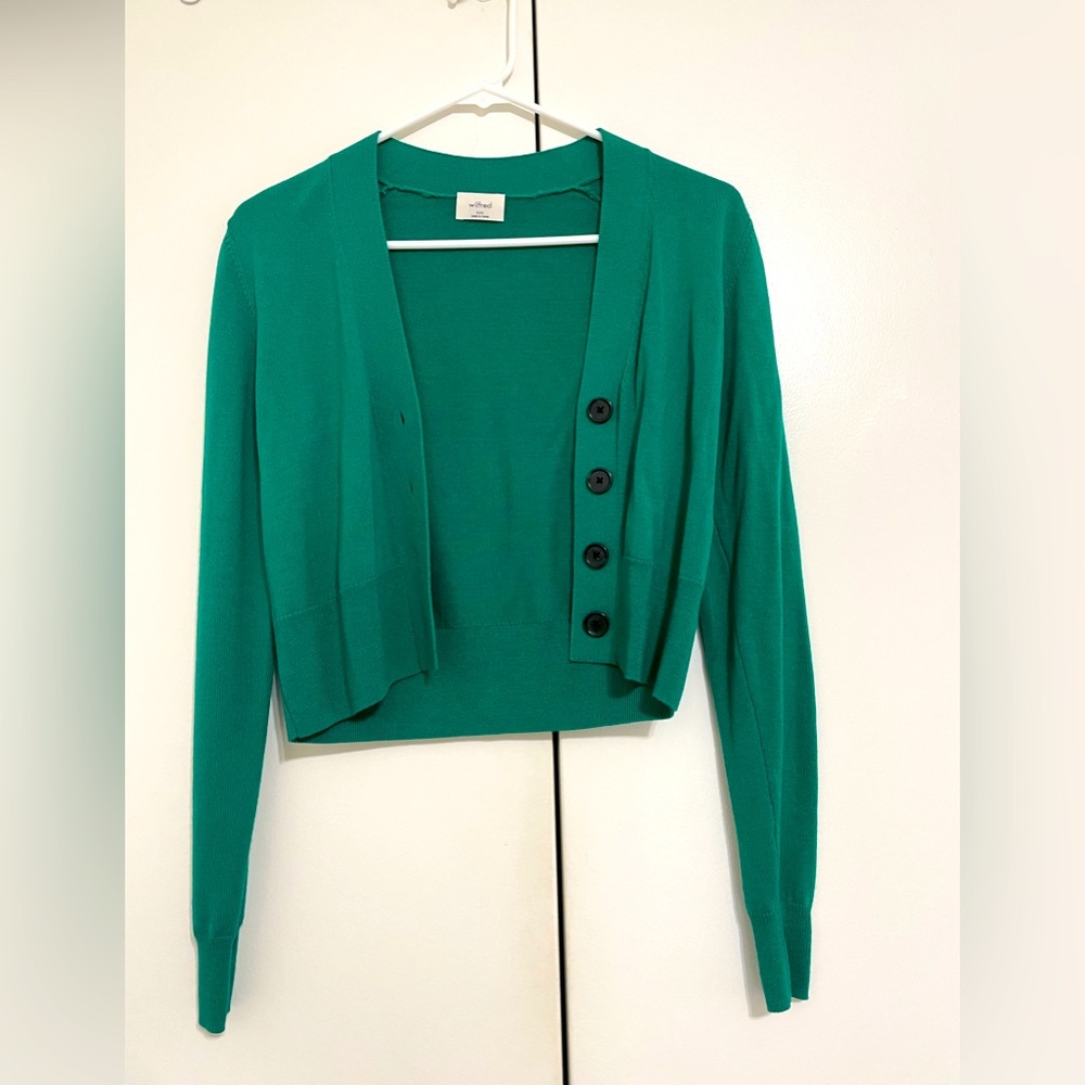 Aritzia Wilfred Mael merino wool cardigan sweater